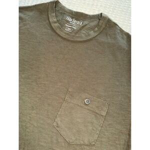 Todd Snyder Slub Pocket Tee Mens Small Olive Green Homespun Jersey